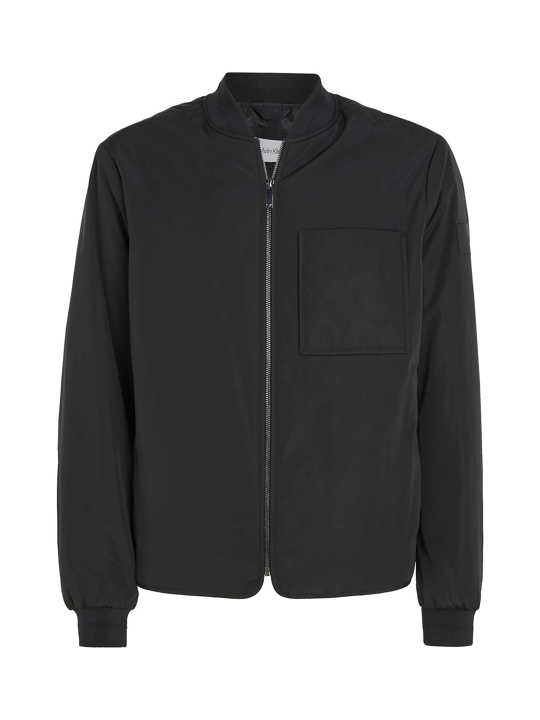 Buy Calvin Klein Super Lightweight Bomber Jacket, Black Online at johnlewis.com