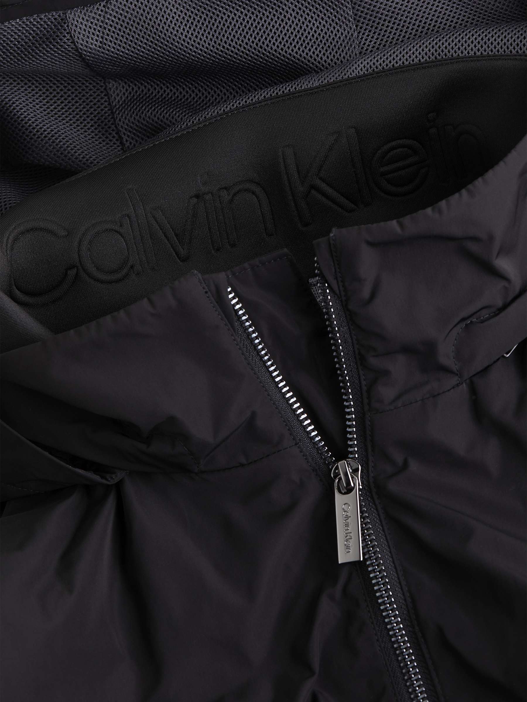 Buy Calvin Klein Modern Hooded Windbreaker Jacket, Ck Black Online at johnlewis.com
