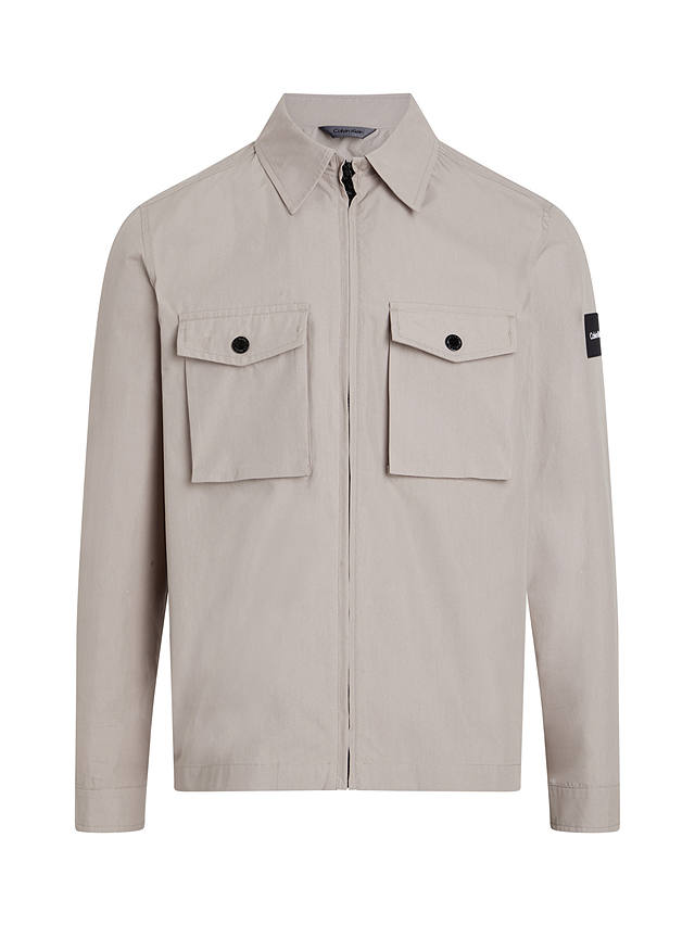 Calvin Klein Recycled Light Shirt Jacket, Grey