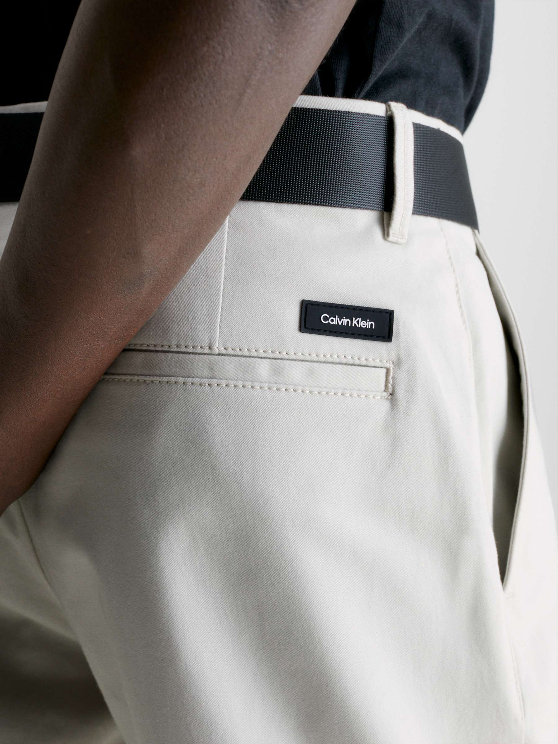 Buy Calvin Klein Modern Twill Minimal Slim Fit Belted Shorts Online at johnlewis.com