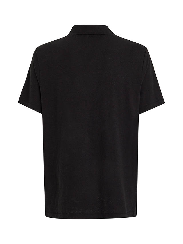 Calvin Klein Organic Cotton Short Sleeve Polo Shirt, Ck Black