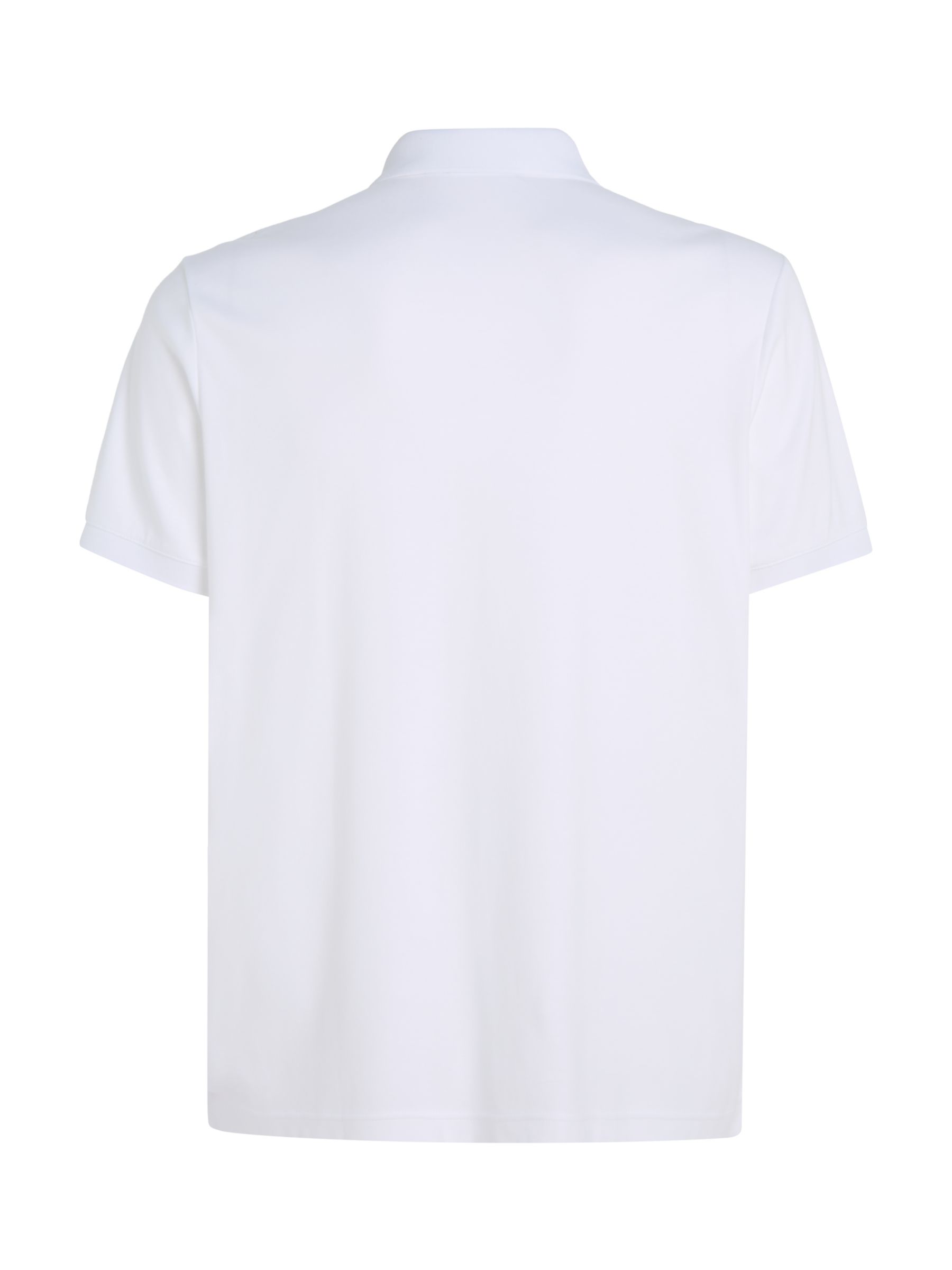 Calvin Klein Cotton Zip Polo Top, Bright White, XL