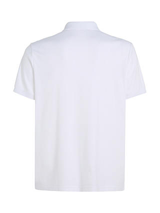 Calvin Klein Cotton Zip Polo Top, Bright White