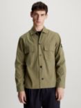 Calvin Klein Cotton Overshirt, Delta Green