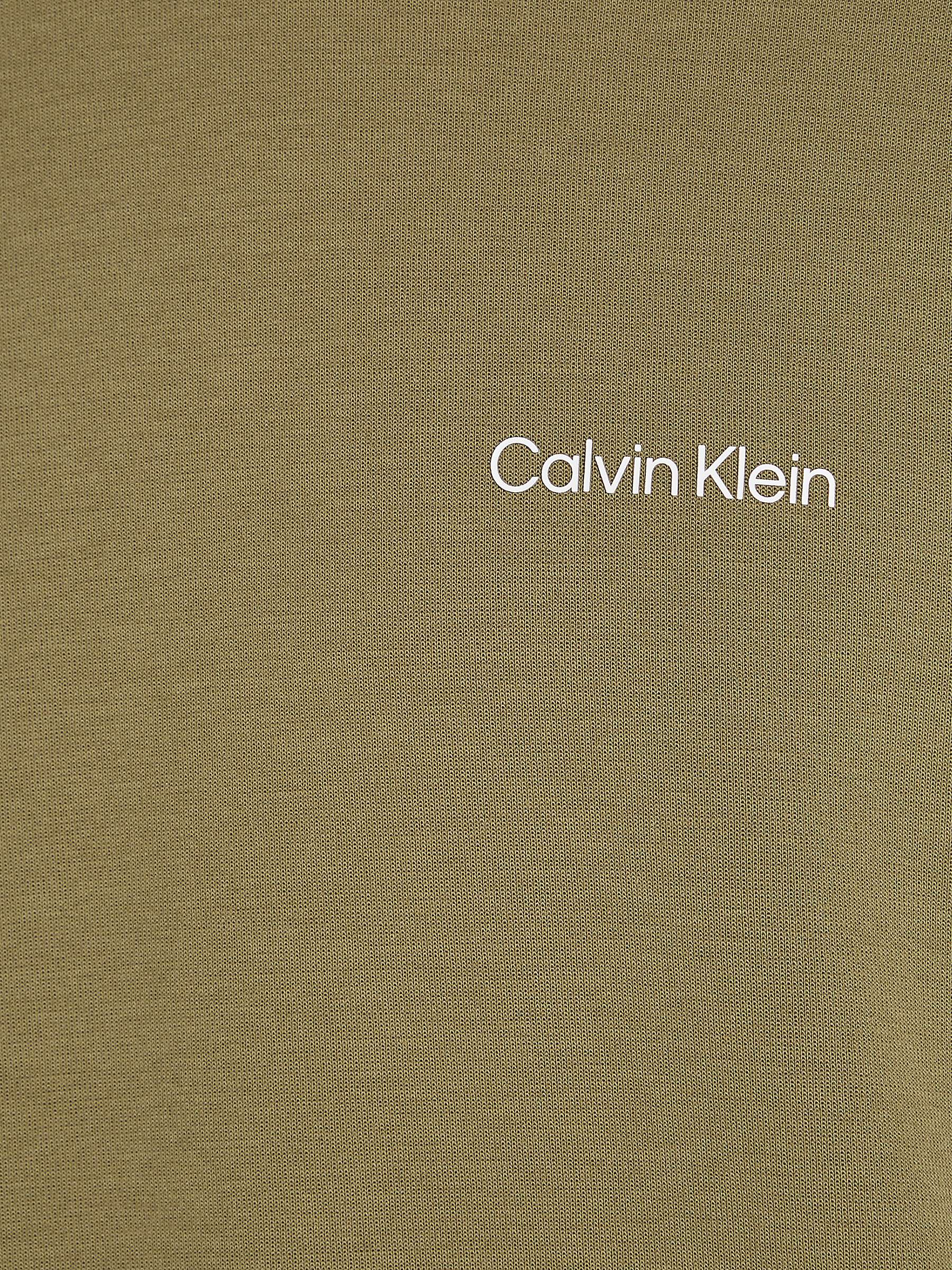 Buy Calvin Klein Micro Logo Hoodie, Green Online at johnlewis.com