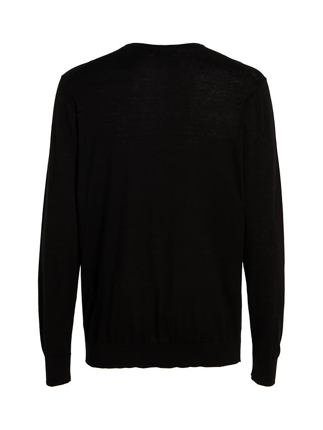 Calvin Klein Silk Cotton Blend Jumper, Black