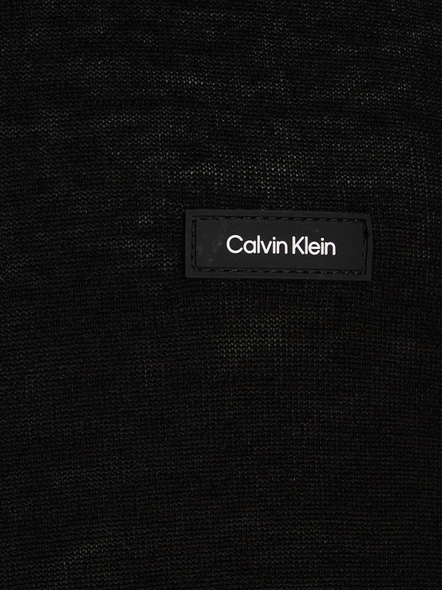Calvin Klein Silk Cotton Blend Jumper, Black