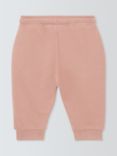 John Lewis ANYDAY Baby Cotton Joggers, Pink