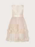 Monsoon Kids' Amber Diamante 3D Rose Occasion Dress