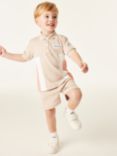 Ted Baker Baby Logo Polo Shirt & Shorts Set, Stone