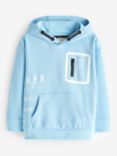 Ted Baker Kids' Logo Zip Detail Hoodie, Blue