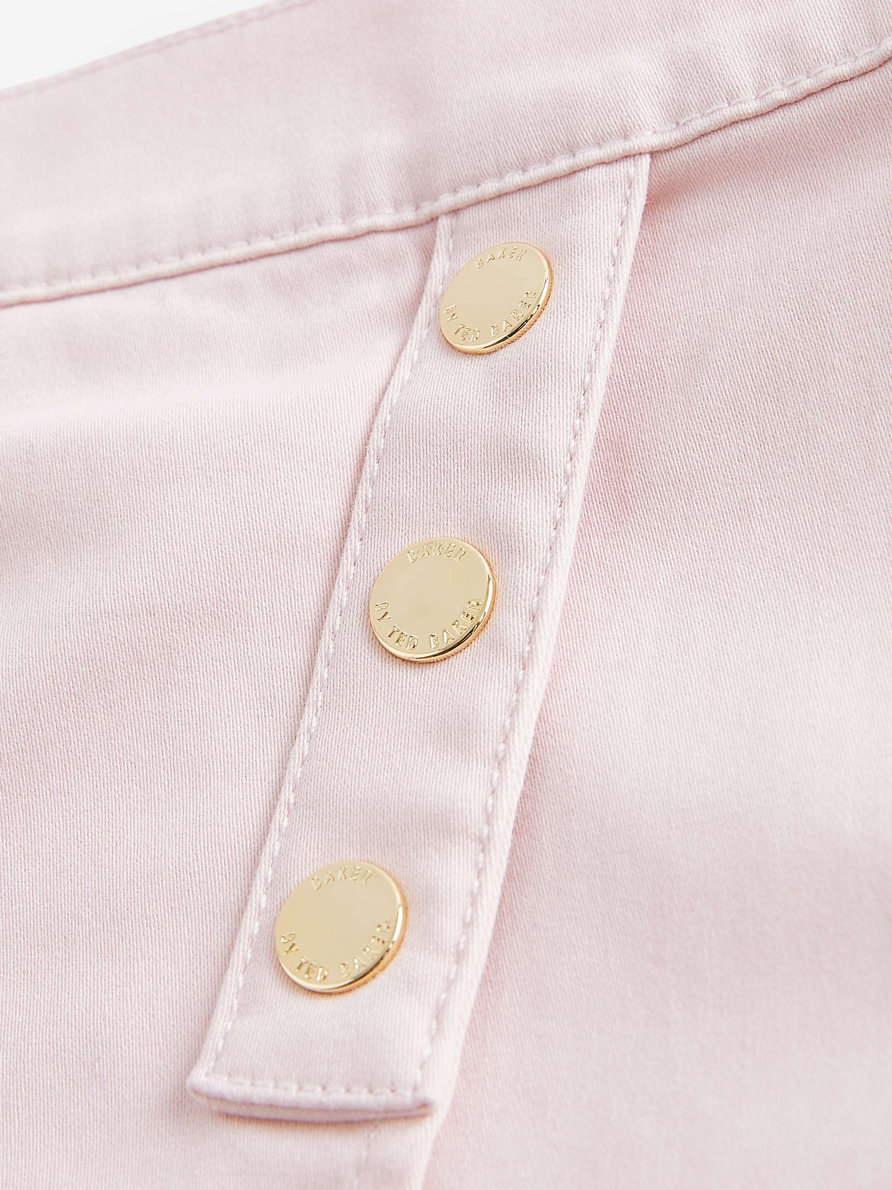 Buy Ted Baker Kids' Logo Organza Puff Sleeve T-Shirt & Skort Set, Pink/White Online at johnlewis.com