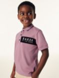 Ted Baker Kids' Logo Polo Shirt, Pink, Pink