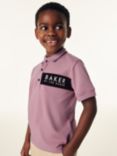 Ted Baker Kids' Logo Polo Shirt, Pink