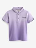 Ted Baker Kids' Logo Ombre Polo Shirt, Lilac