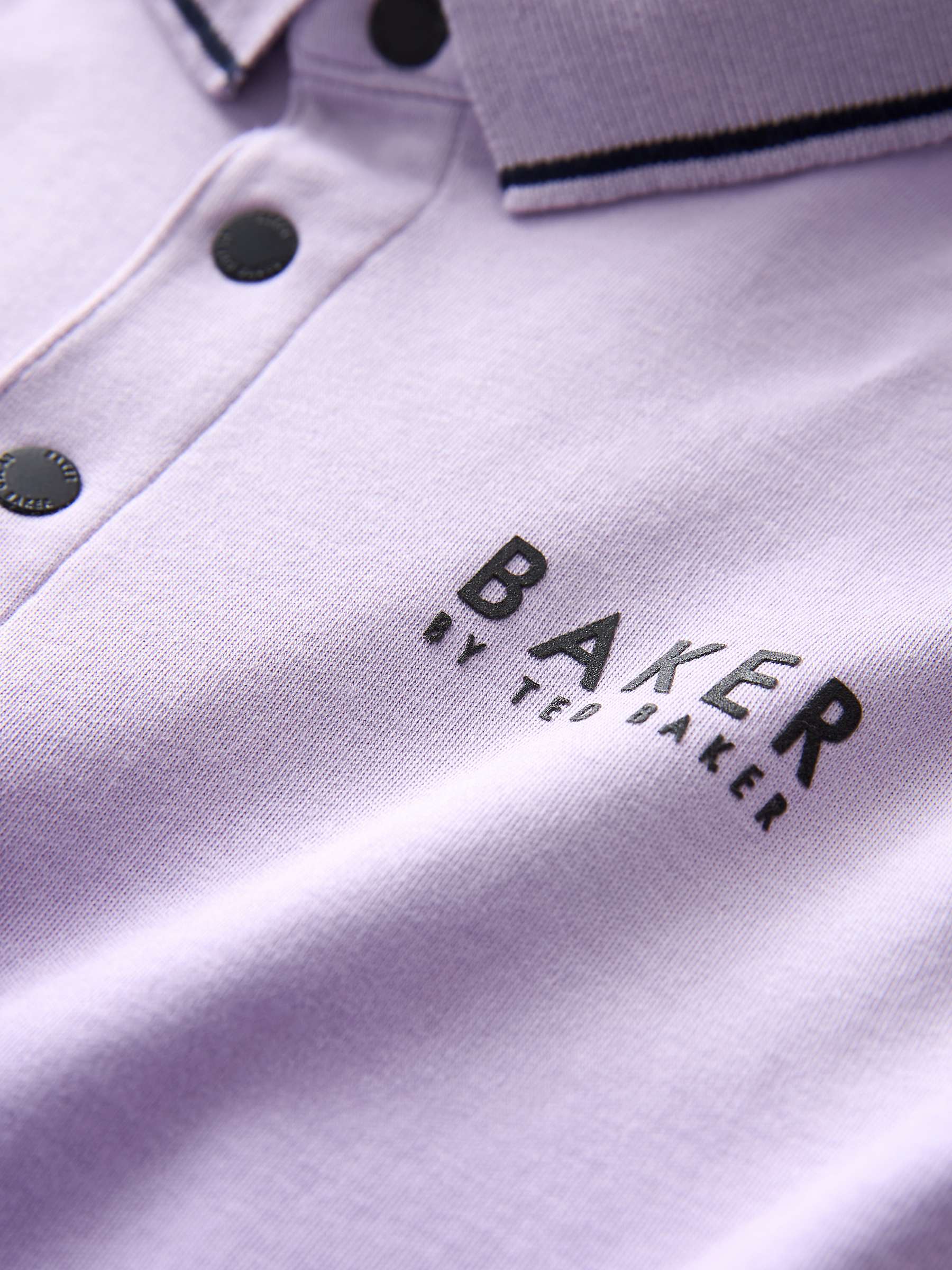 Buy Ted Baker Kids' Logo Ombre Polo Shirt, Lilac Online at johnlewis.com