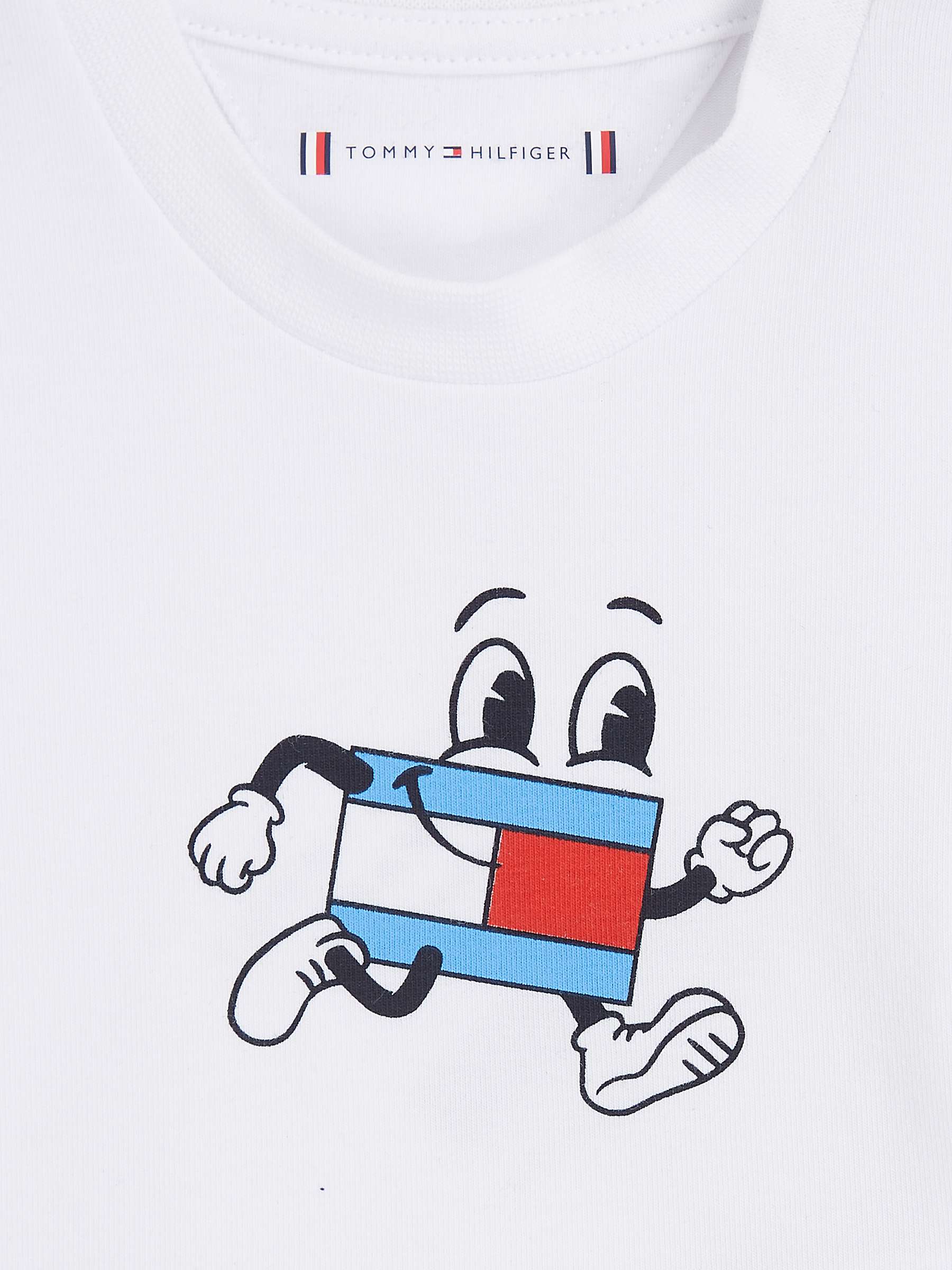 Buy Tommy Hilfiger Baby, Fun Flag T-Shirt & Stripe Dungarees Set, Denim Online at johnlewis.com