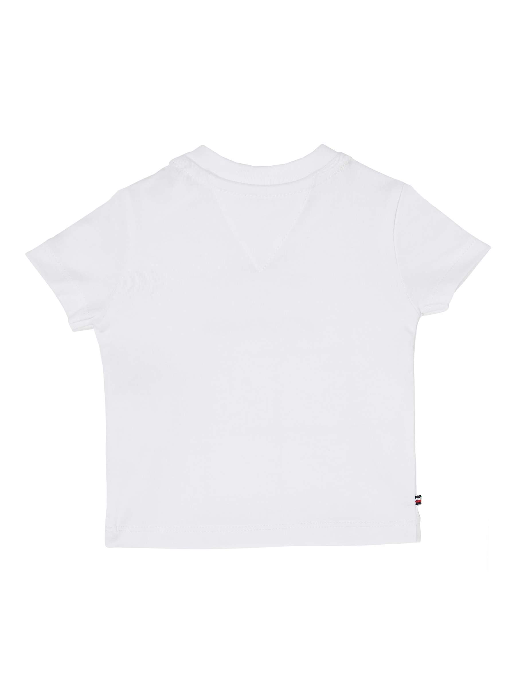 Buy Tommy Hilfiger Baby Logo Short Sleeve T-Shirt, White Online at johnlewis.com