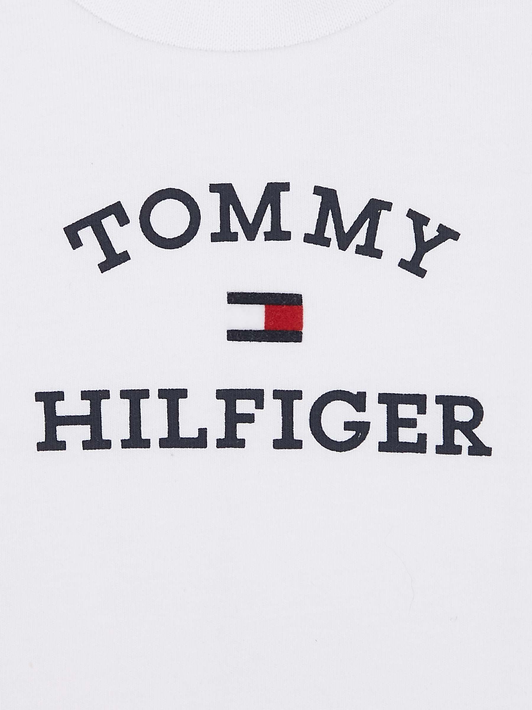 Buy Tommy Hilfiger Baby Logo Short Sleeve T-Shirt, White Online at johnlewis.com