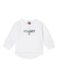 Tommy Hilfiger Baby Tommy Logo Sweatshirt, White/Multi, White/Multi