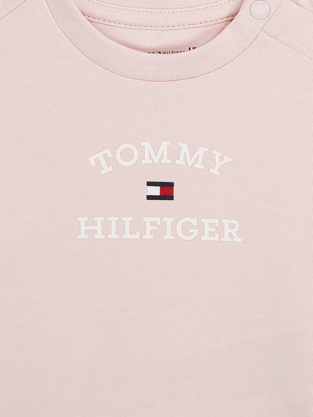 Tommy Hilfiger Baby Logo T-Shirt & Jogger Shorts Set, Whimsy Pink
