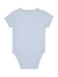 Tommy Hilfiger Baby Logo Short Sleeve Bodysuit, Breezy Blue