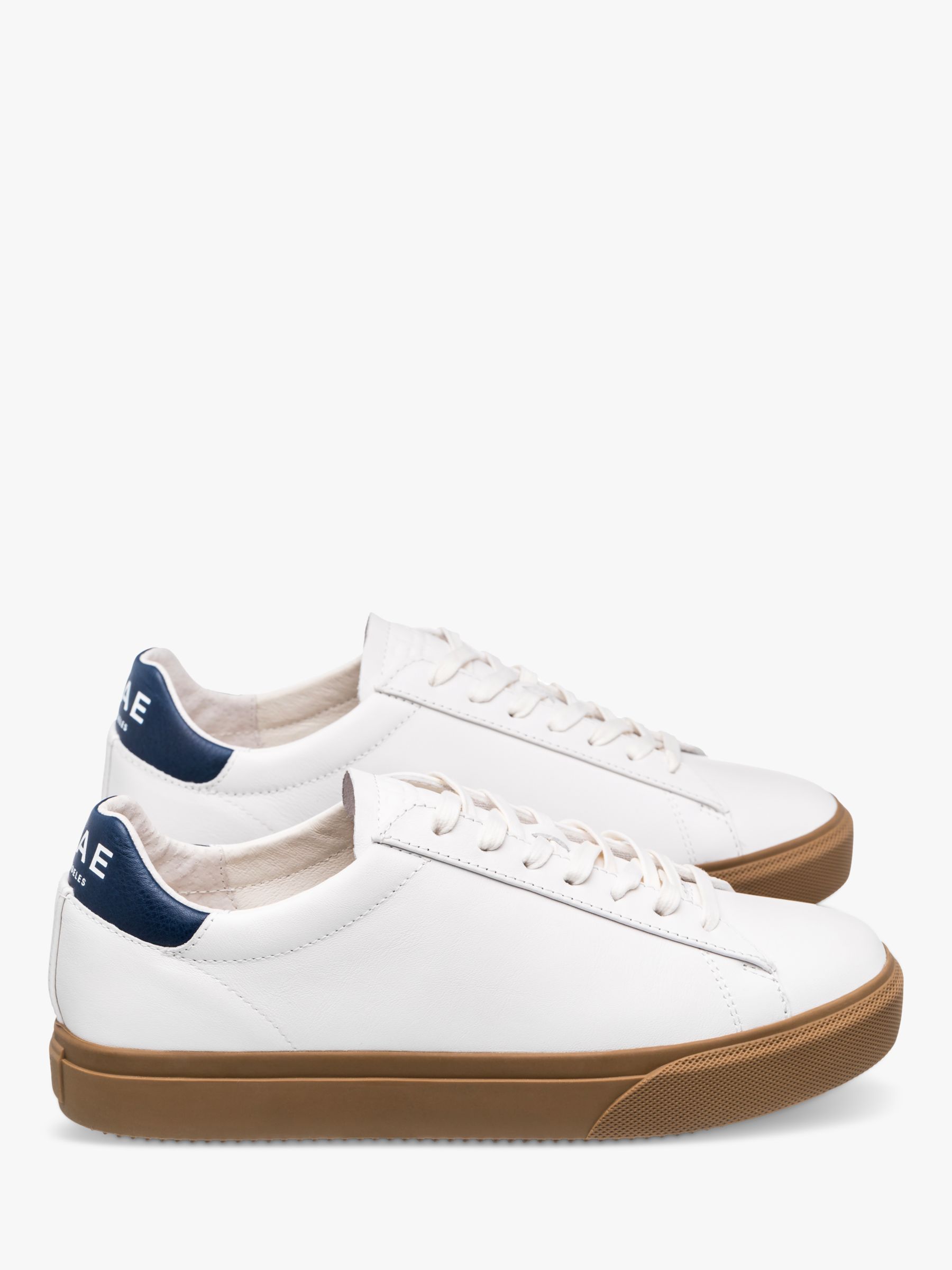 CLAE Bradley Venice Leather Lace Up Trainers at John Lewis & Partners