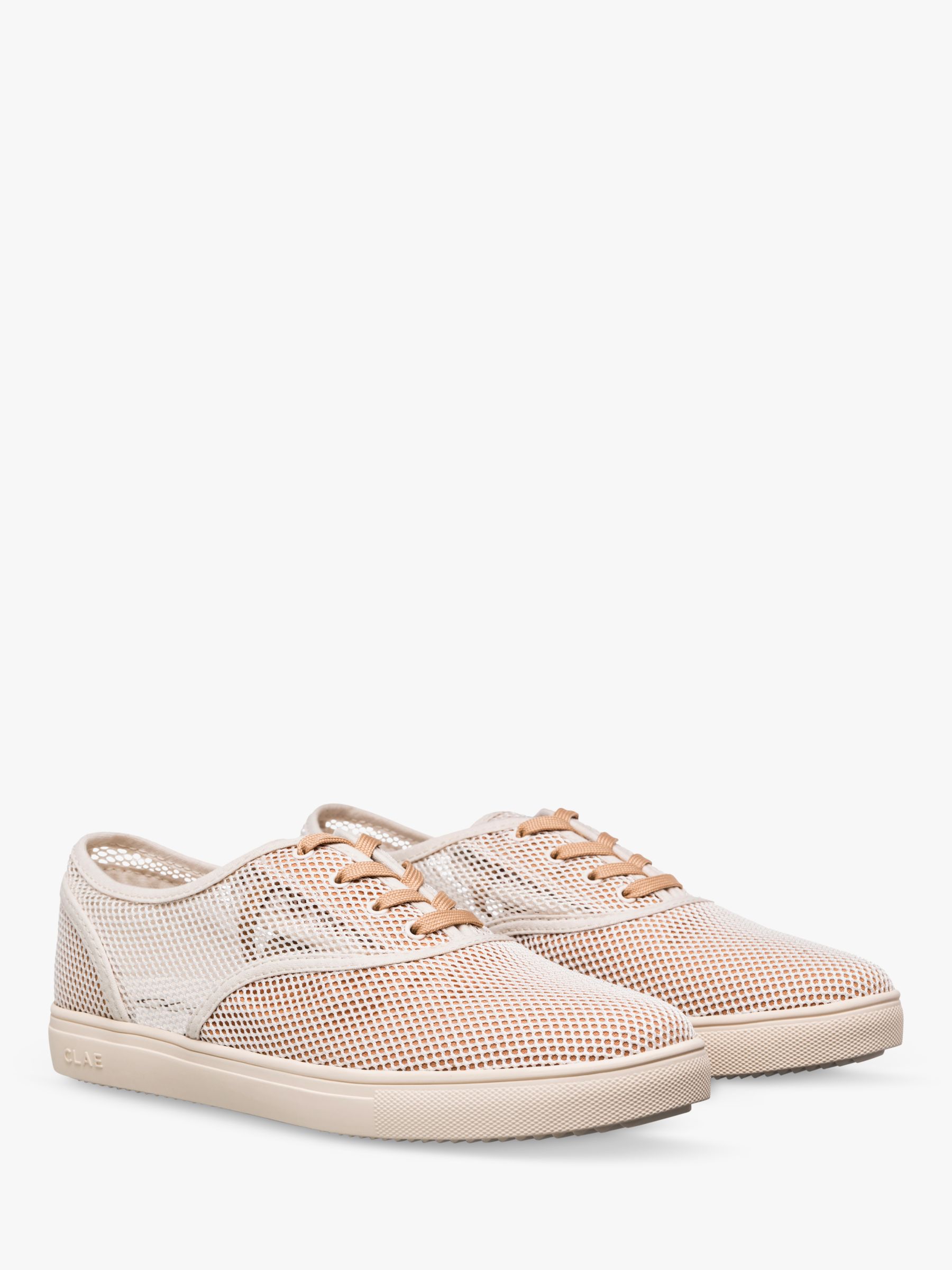Buy CLAE Bruce Knit Trainers, Off White Online at johnlewis.com