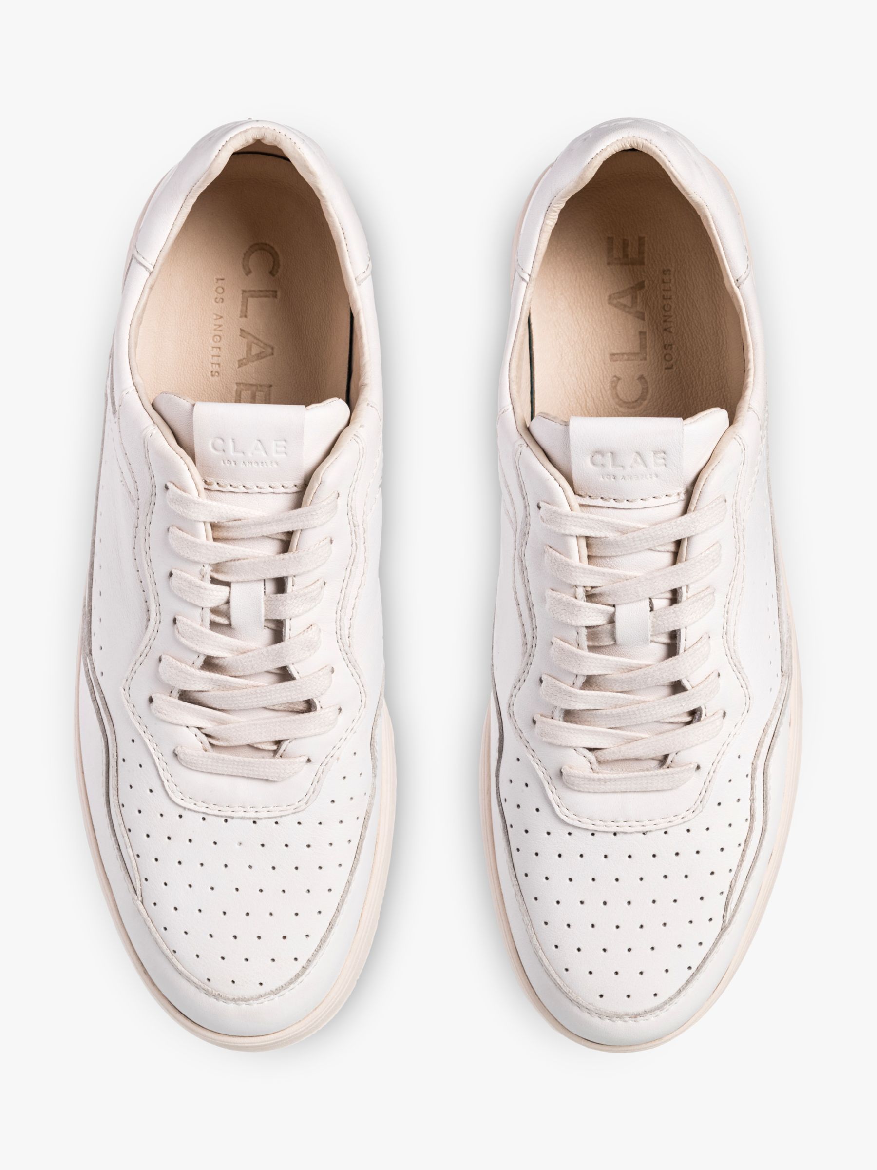 Buy CLAE Haywood Leather Lace Up Trainers Online at johnlewis.com