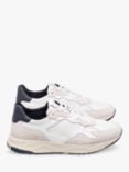 CLAE Zuma Leather Lace Up Trainers, White/Navy