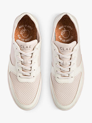 CLAE Malone Apple Low Top Trainers, Off White/Almond
