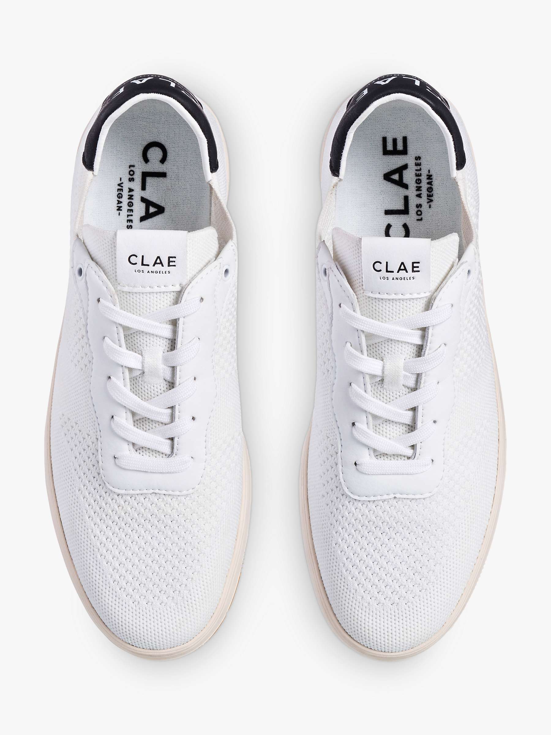 Buy CLAE Malone Knitted Lace Up Trainers Online at johnlewis.com