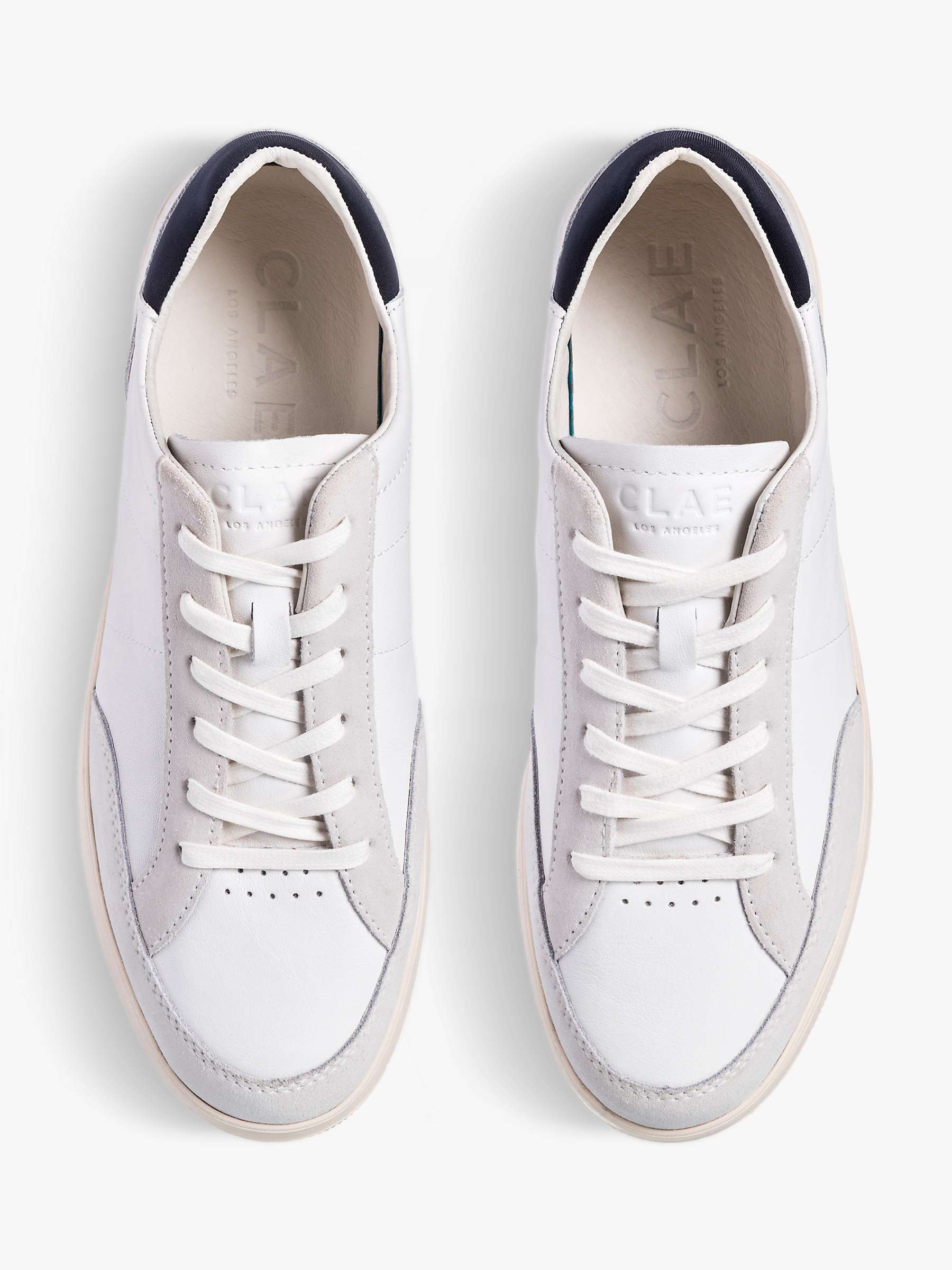 Buy CLAE Monroe Leather Lace Up Trainers Online at johnlewis.com