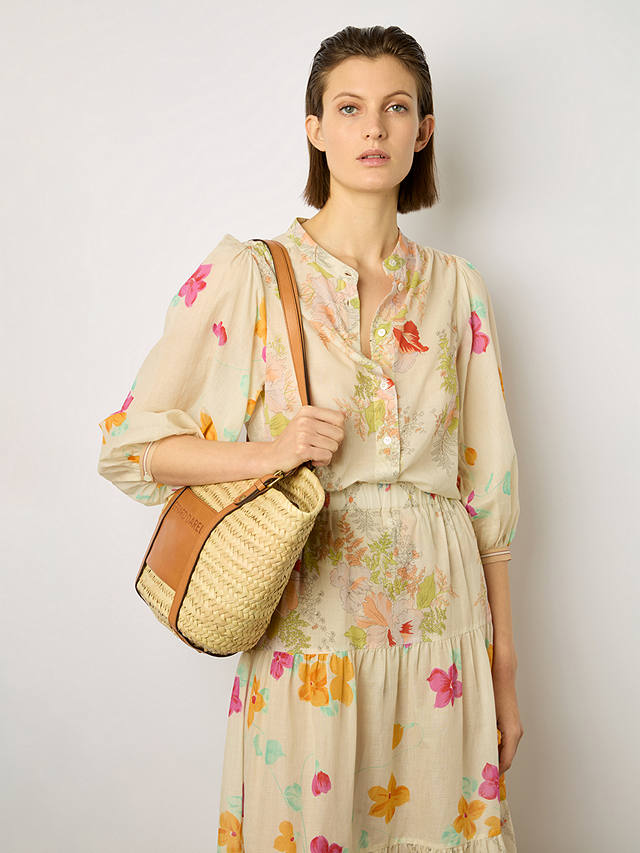 Gerard Darel Brooke Floral Midi Skirt, Multi