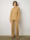 Gerard Darel Joyce Suede Jacket, Sand