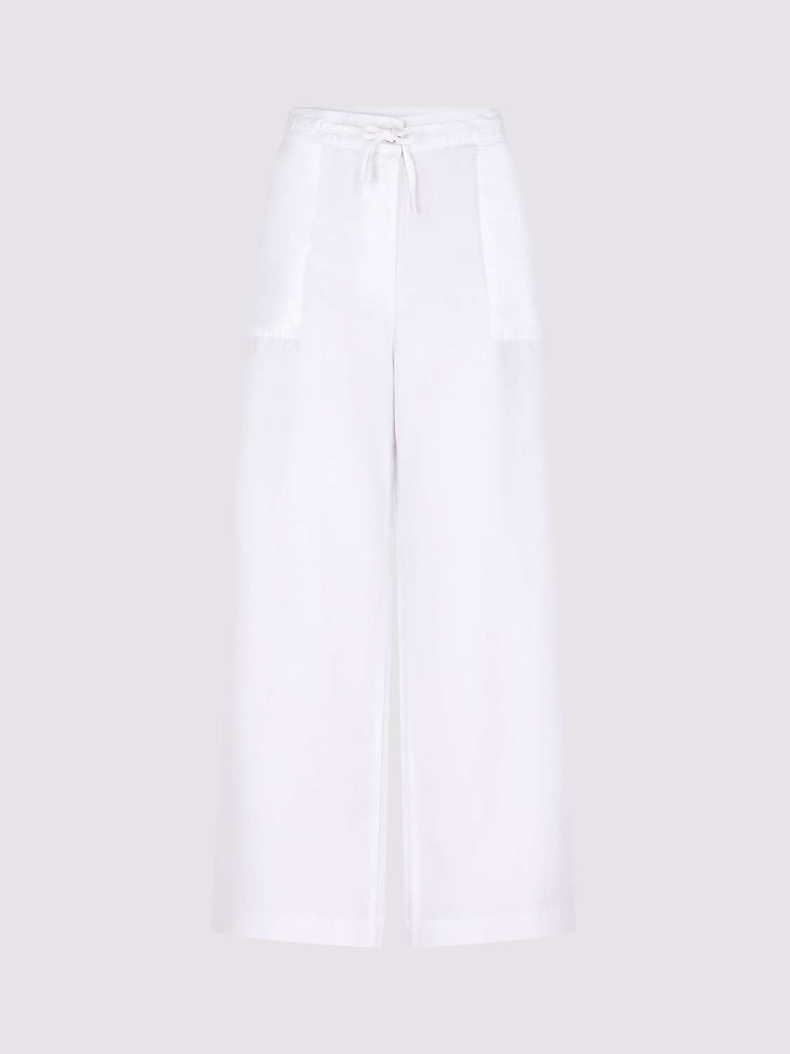 Buy Gerard Darel Capucine Linen Blend Wide Leg Trousers, White Online at johnlewis.com