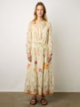 Gerard Darel Robe Cotton Floral Midi Dress, Multicolor