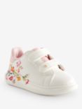 Ted Baker Kids' Floral Print Chunky Trainers, White, White