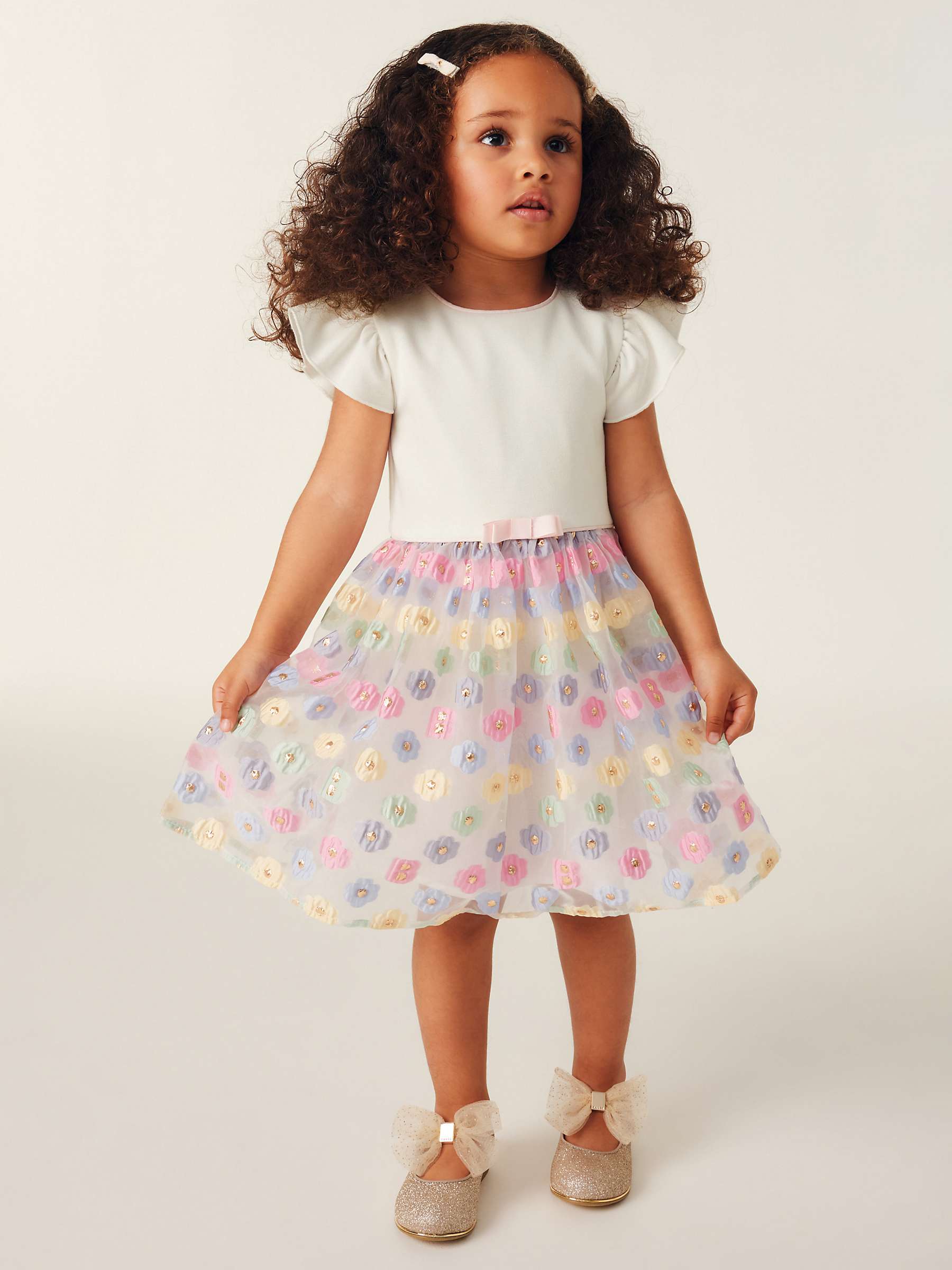 Buy Ted Baker Baby Floral Organza Dress, Multi Online at johnlewis.com