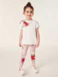 Ted Baker Baby Floral Bow T-Shirt & Leggings Set, Pink/Multi