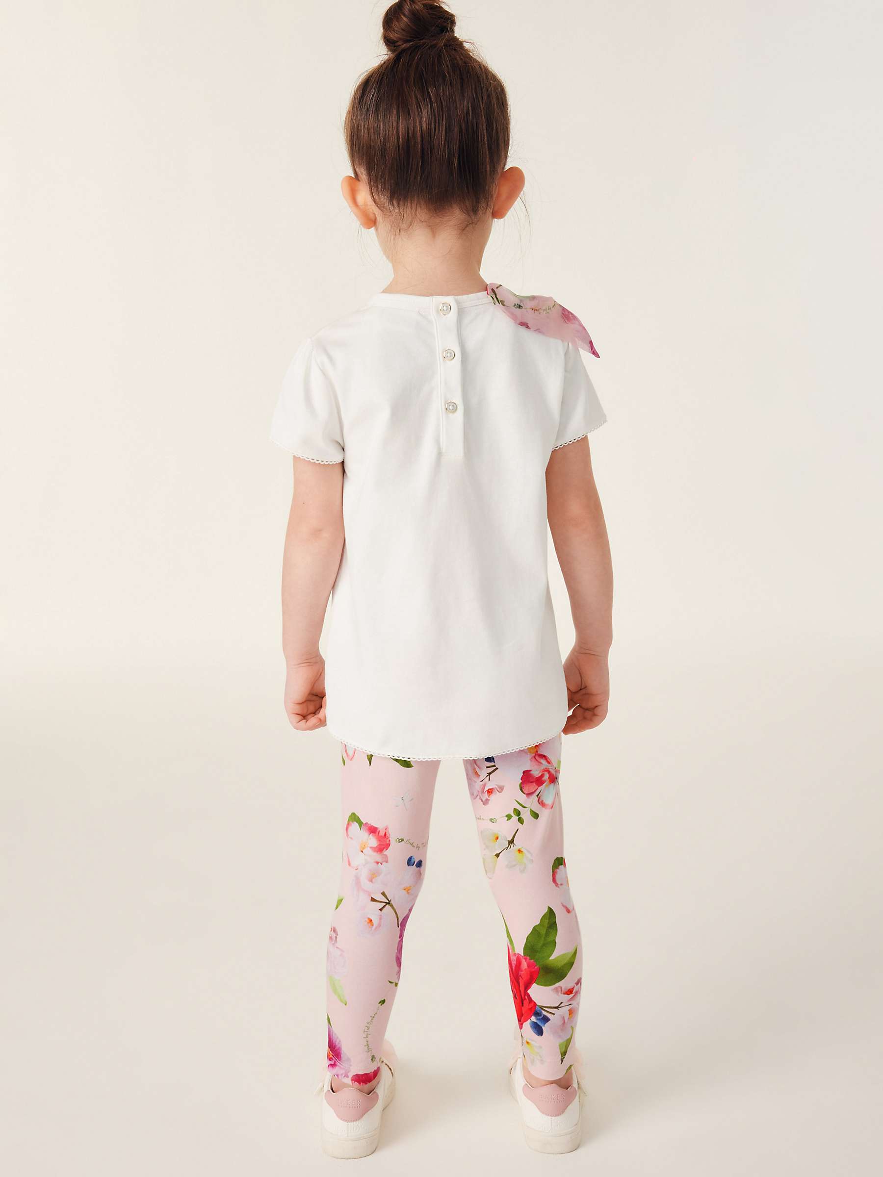 Buy Ted Baker Baby Floral Bow T-Shirt & Leggings Set, Pink/Multi Online at johnlewis.com