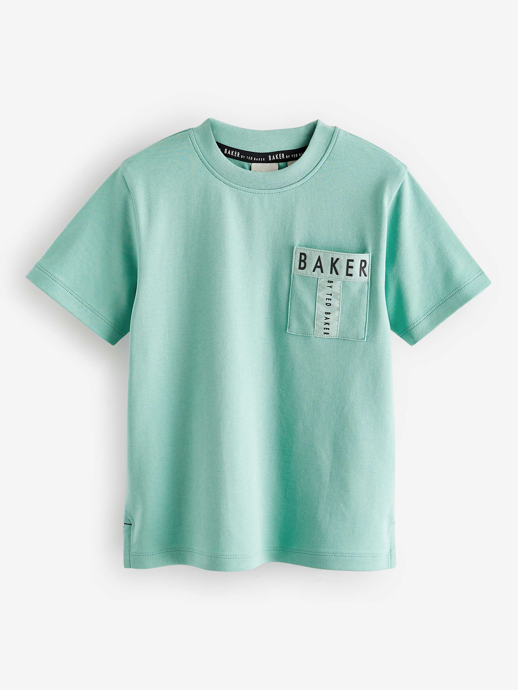 Buy Ted Baker Kids' Logo Pocket T-Shirt, Green Online at johnlewis.com