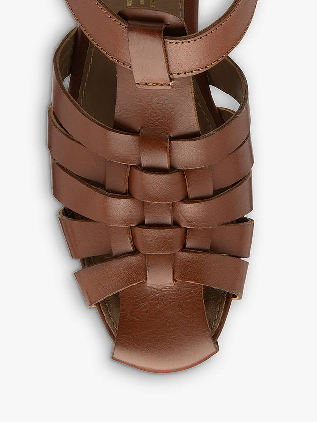 Ravel Galston Leather Flat Sandals, Tan