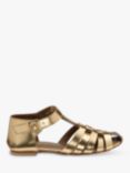 Ravel Galston Leather Flat Sandals, Gold, Gold