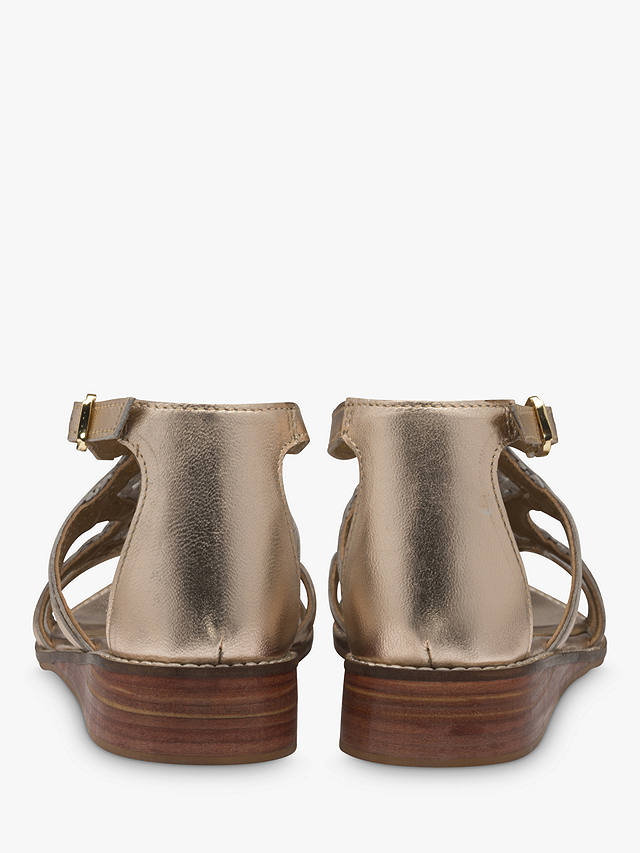 Ravel Cardwell Leather Sandals, Gold