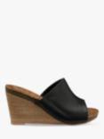 Ravel Corby Leather Wedge Sandals, Black