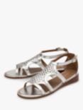 Ravel Cardwell Leather Sandals, Silver