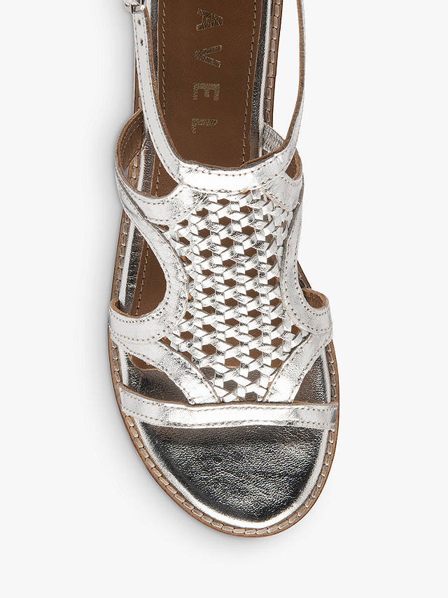 Ravel Cardwell Leather Sandals, Silver