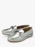 Ravel Dutton Leather Loafers, Silver