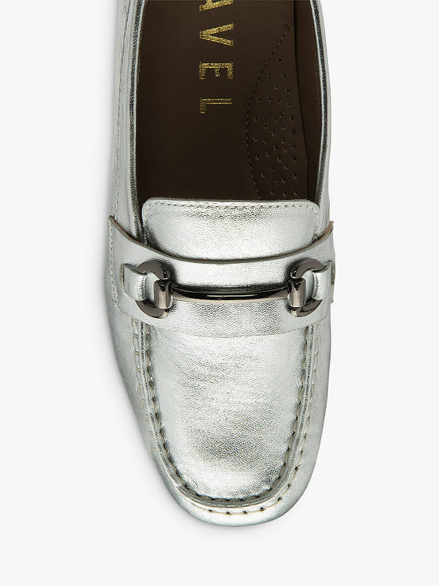 Ravel Dutton Leather Loafers, Silver